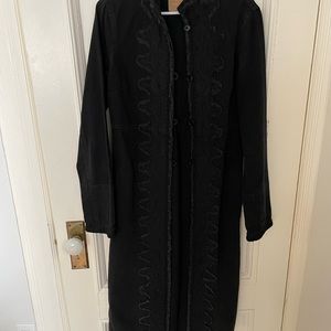 DKNY Black Jean Cardigan